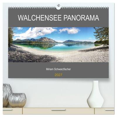 Walchensee Panorama (hochwertiger Premium Wandkalender 2027 DIN A2 quer), Kunstdruck in Hochglanz