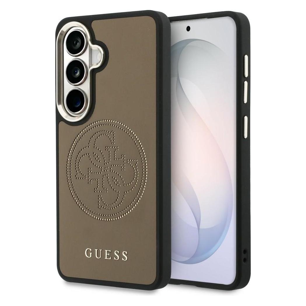 Guess - Perforated Logo MagSafe (GUHMS26S5PG4SRGW) - Samsung Galaxy S26 - Brown (Samsung Galaxy S26) (GUHMS26S5PG4SRGW)