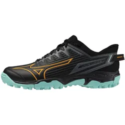 Mizuno Wave Lynx 2 Feldhockeyschuhe 12 - black/tangelo/ice green 38