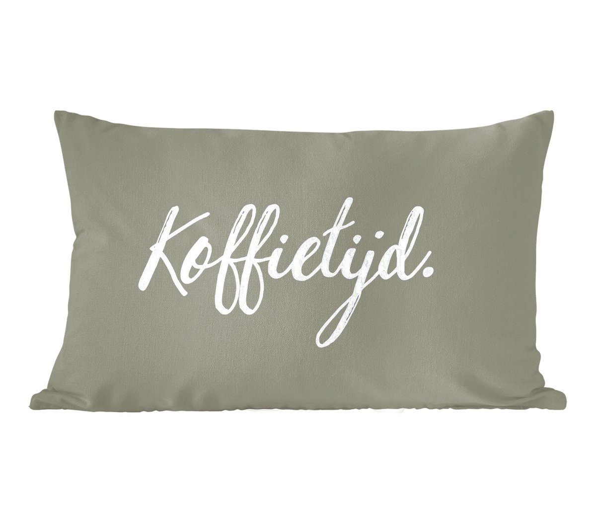 PillowMonkey Sierenkussen met Koffie Quote en Spreuken, 50 x 30 cm