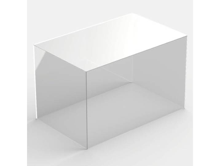 Hansen Ausstellungshaube, Schaukasten aus Acrylglas rechteckig, 40x65x20 cm Showcase Acryl, für Modellbau, Sammlerstücke, Exponate, Kunstobjekte