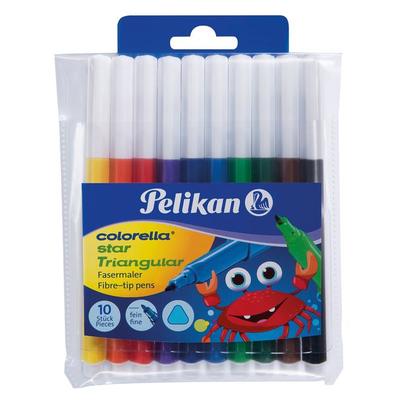 Pelikan Fasermaler Colorella® Star Triangular dreieckig, 10er Set