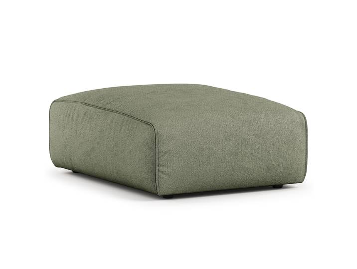 Polsterhocker 81 x 38 x 100cm Grün Webstoff Amaris: Grün