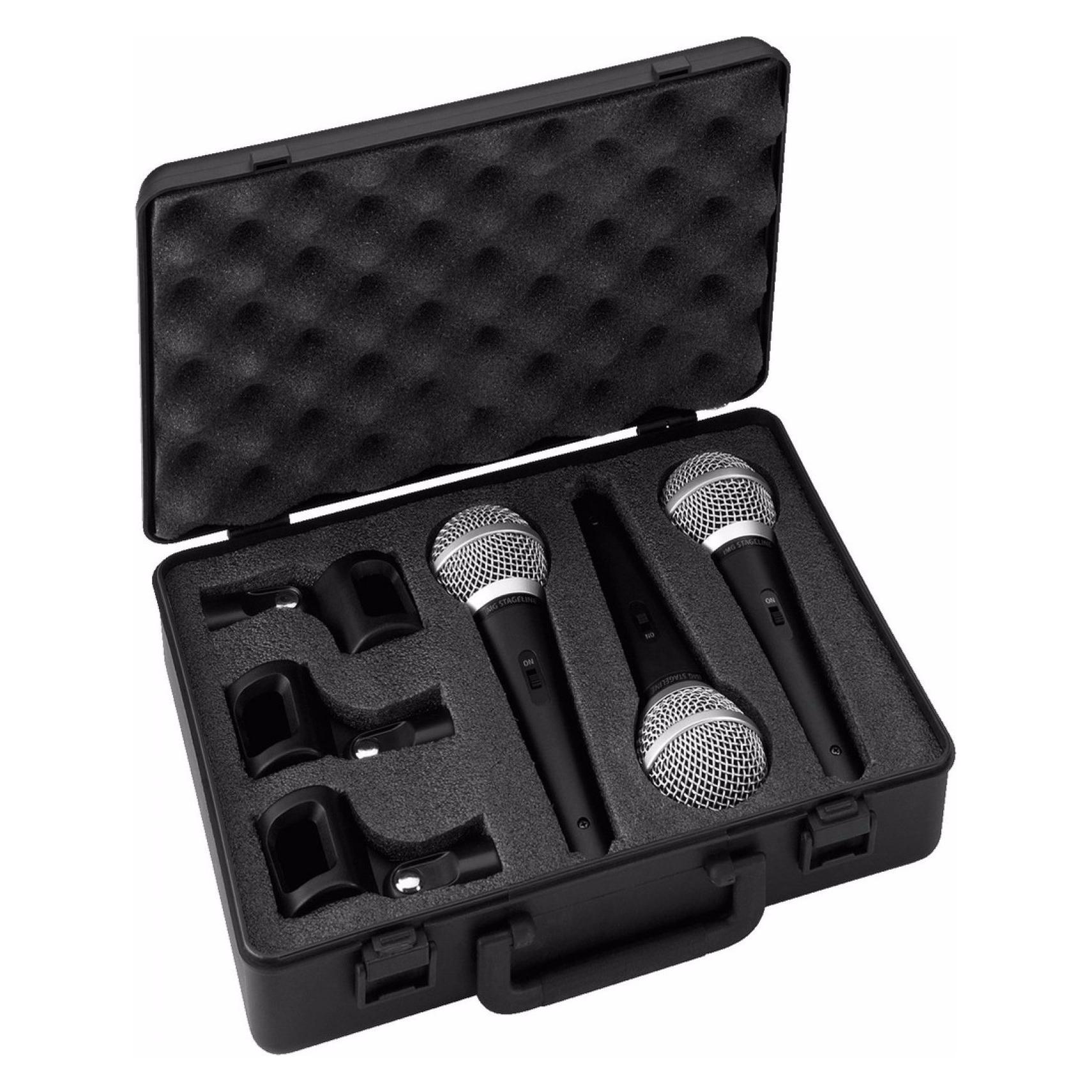Img Stage Line Vocal-Mikrofon-Set 3-teilig (DM-3SET)