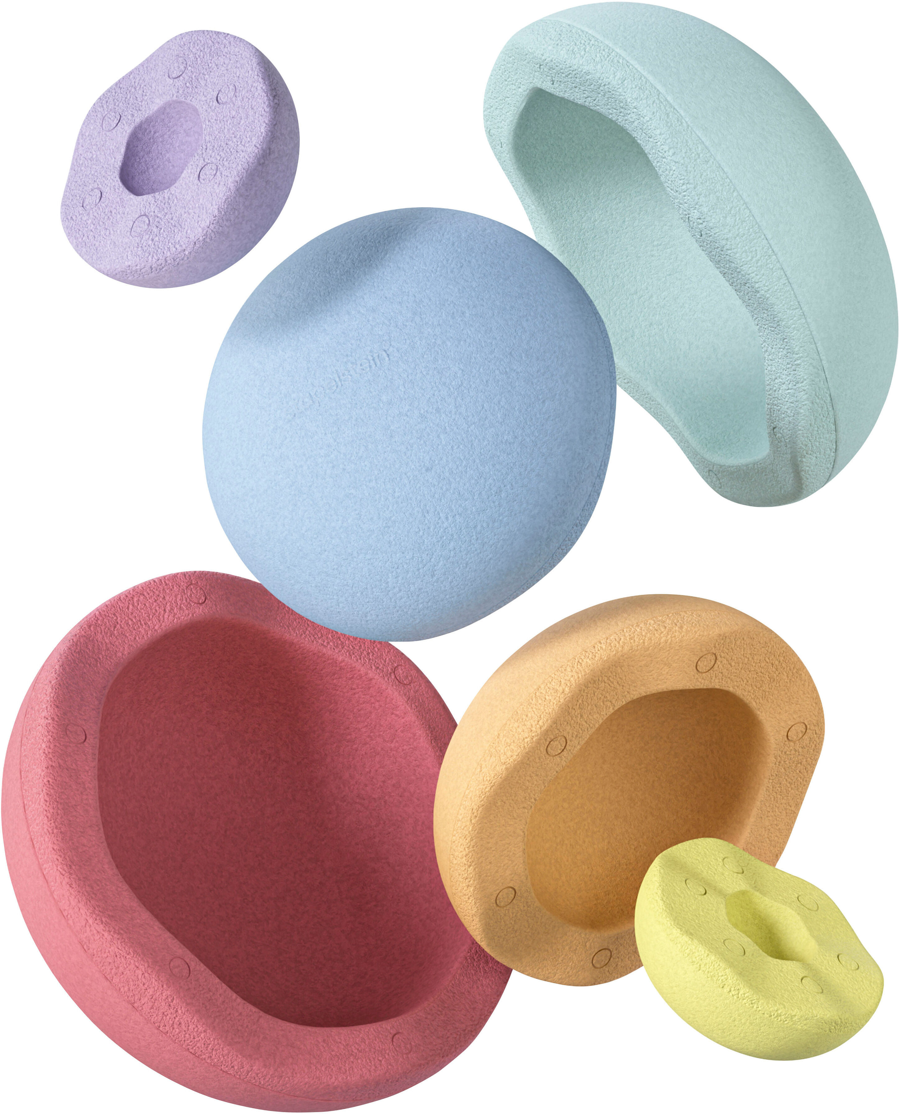 Balancetrainer STAPELSTEIN "Inside rainbow pastel", bunt (rainbow pastel), Balancetrainer, Kinder, Polypropylen, Balancetrainer