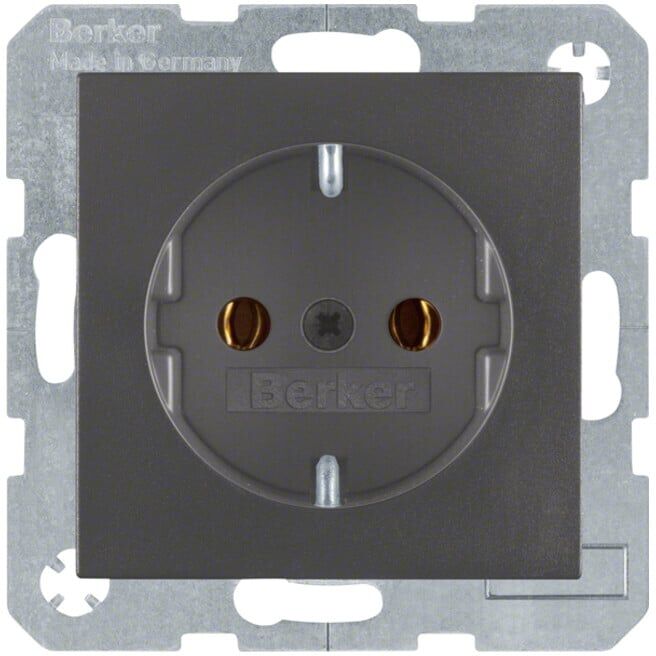 Berker Prise Schuko anthracite 41431606 (41431606)