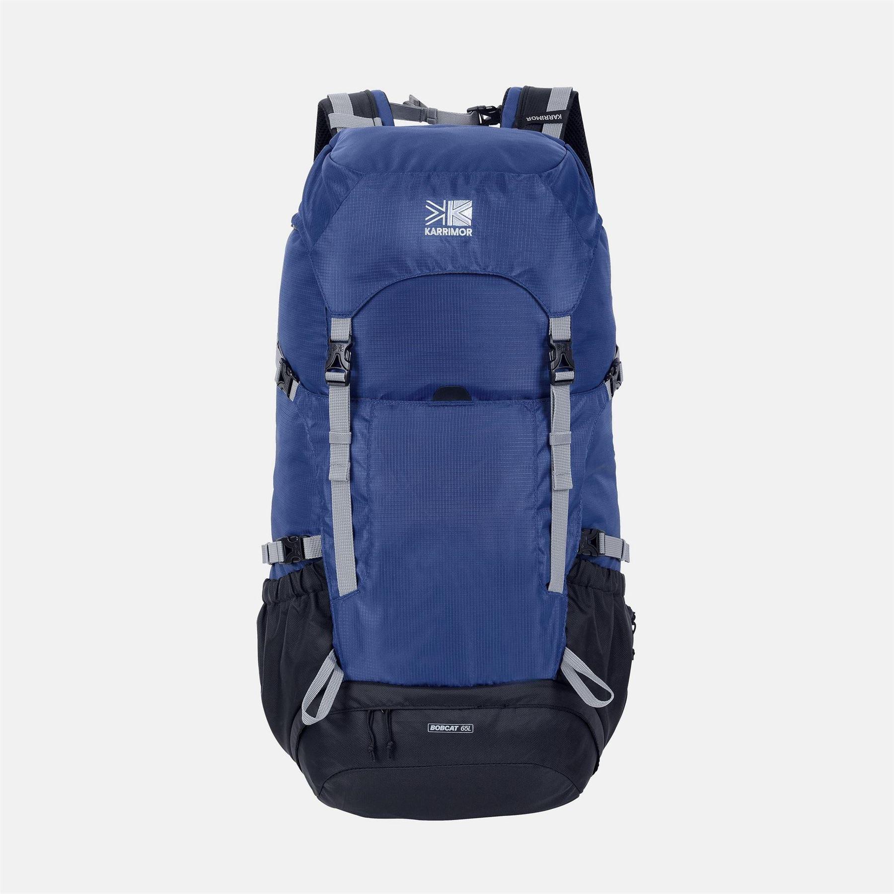 Karrimor - "Bobcat" Rucksack, Logo, Wandern, 65l (Marine)