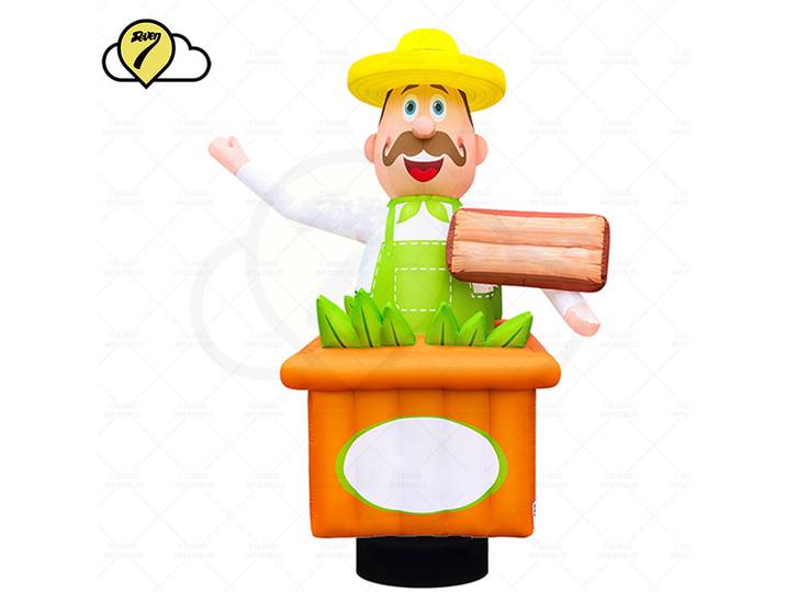 Nouveau agriculteur gonflable plantation de légumes fruits danseur d'air avec ventilateur et décoration LED publicité pour magasin de légumes de fruits