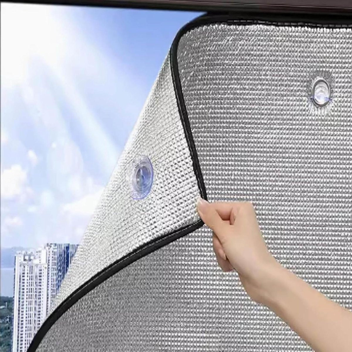 Raamfolie Isolatie Privacy Folie Verduisterend Zilver 30 x 50 cm