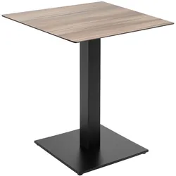 Oviala Business Esstisch 70 x 70 cm Verkleidung Eiche dunkel