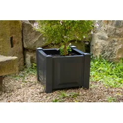 KHW Pflanzkasten quadratisch, anthrazit
