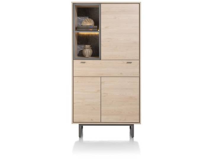XOOON Helsinki Schrank 3 Türen, 1 Schublade Holzwerkstoff/Metall