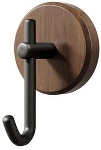 Uplift Picks Nordic Wood Self Adhesive No Drill Wall Hook black B