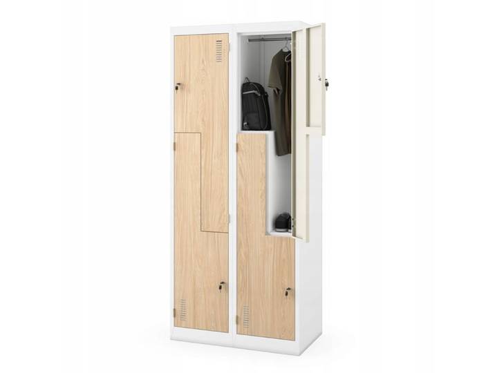Armoire Métallique BHP JULIA Eco Design Blanc Chêne SONOMA Jan Nowak