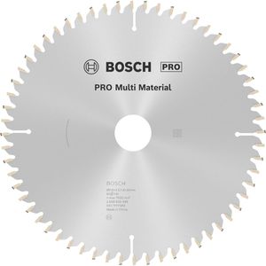 Bosch Kreissägeblatt PRO Multi Material 2608640446, 216 x 30mm, 60 Zähne, für Holz, Kunststoff, Metall