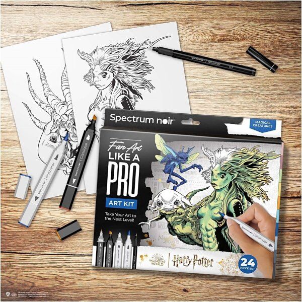 Spectrum noir Diy Kit Illustration, Harry Potter Magiske Væsner