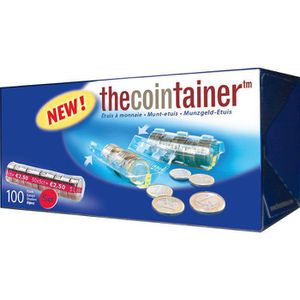 effektivo Münzhülsen 10344, für Rollgeld, 100 Kunststoffhülsen für 5 Cent