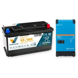 Voltrana Autarkie-Set 12,8V 180Ah Lithium LiFePO4 Batterie mit Victron MultiPlus-II 12/3000/120-32
