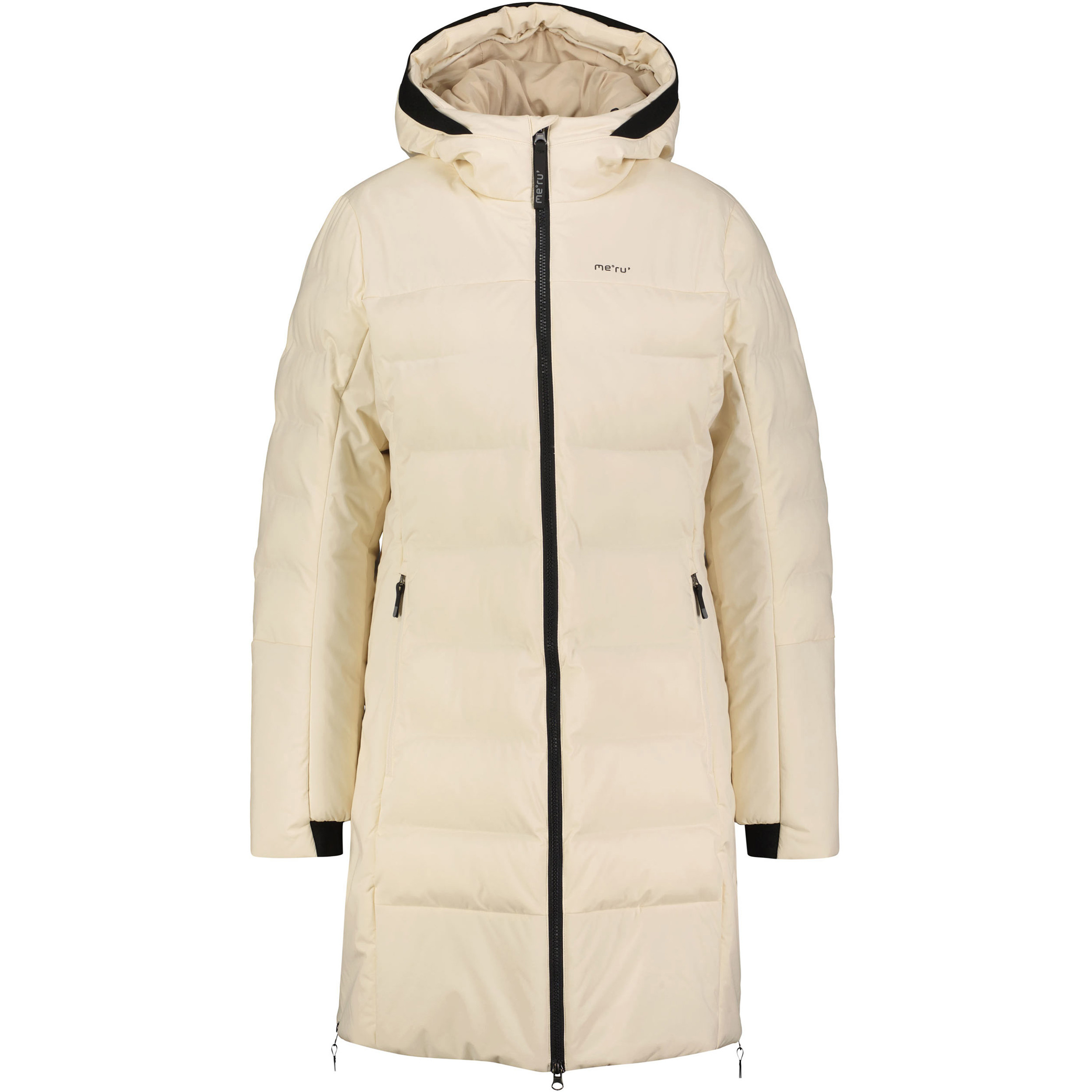 Bergzeit Basics Meru Esbjerk Mantel Damen Winterjacke beige Größe L Lifestyle Isolierend