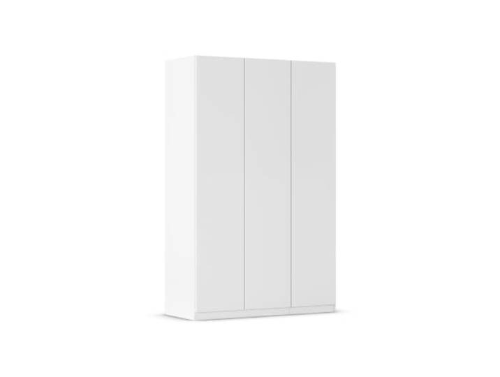 Rauch Möbel LUNIK, Kleiderschrank, Farbe Weiß, Breite 136 cm Schrank mit patentiertem Schnellmontagesystem, 3-türig, Push-to-open-Funktion, Zubehör Premium, Schlafzimmer, Garderobe