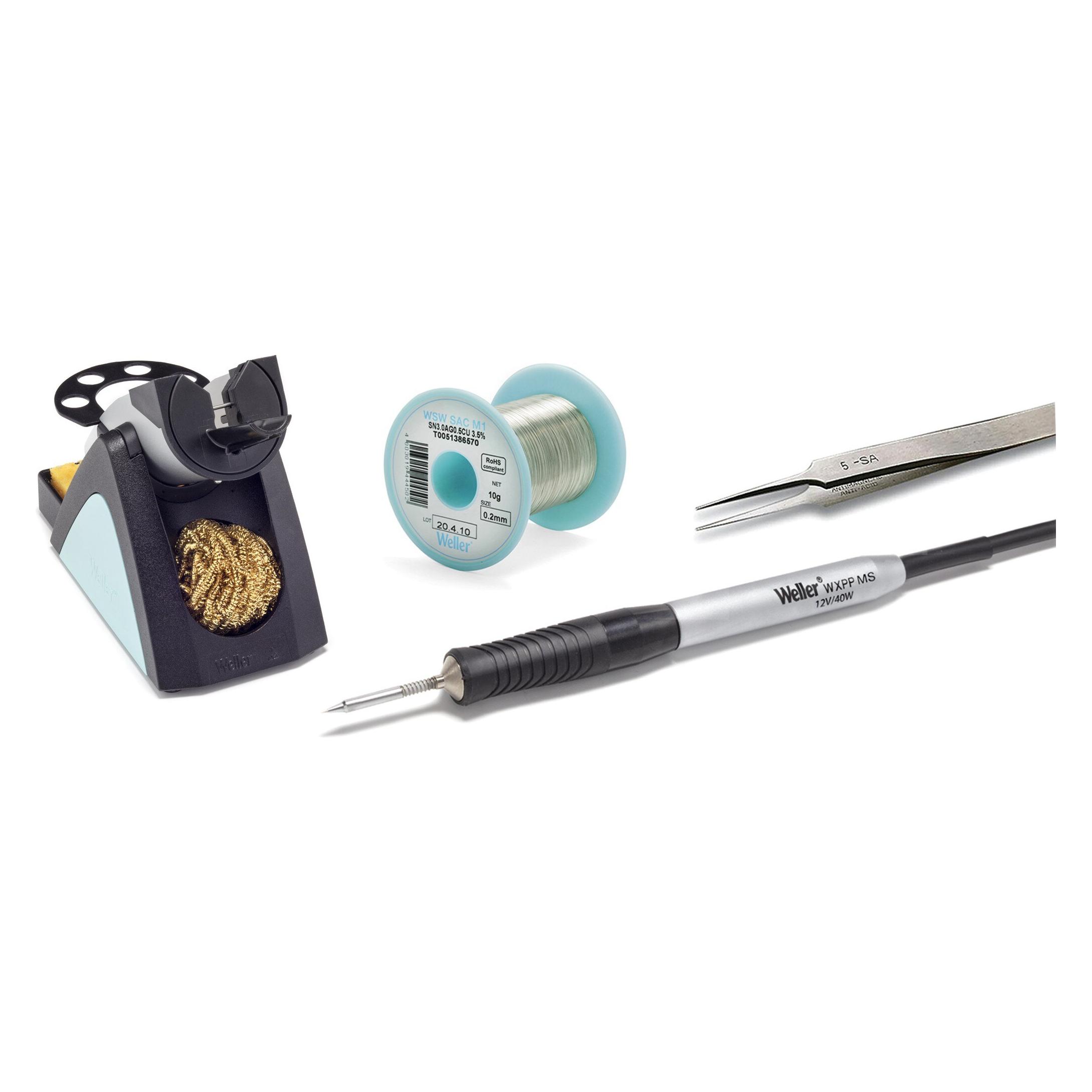 Weller Erem Weller WXPP MS LÖTSET RTP004SMS / WSR 208 Lötkolben-Set 12V 40W 100 - 550°C inkl. Pinzette, inkl. (Lötkolben) (T0052923299)