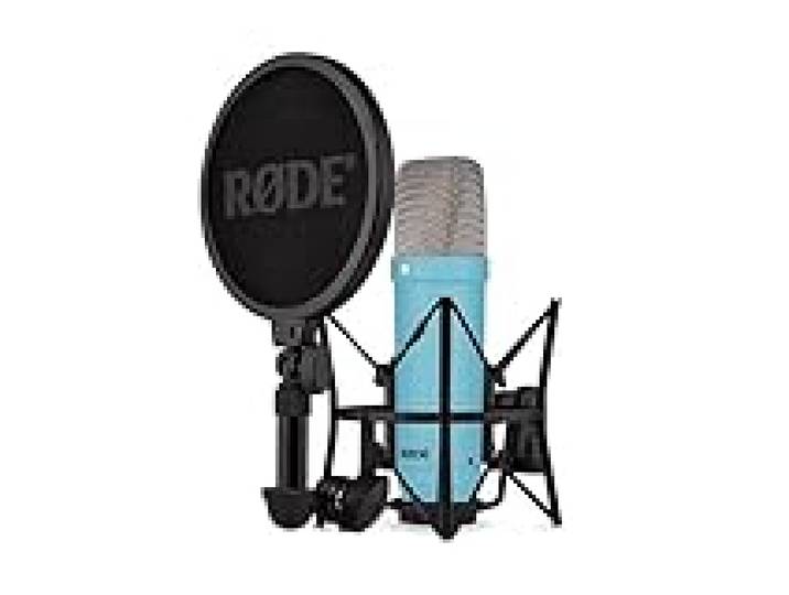 RØDE NT1 Série Signature - Microphone à condensateur avec Accessoires pour la Production Musicale, l'enregistrement Vocal, Le Streaming et Les podcasts (Bleu)