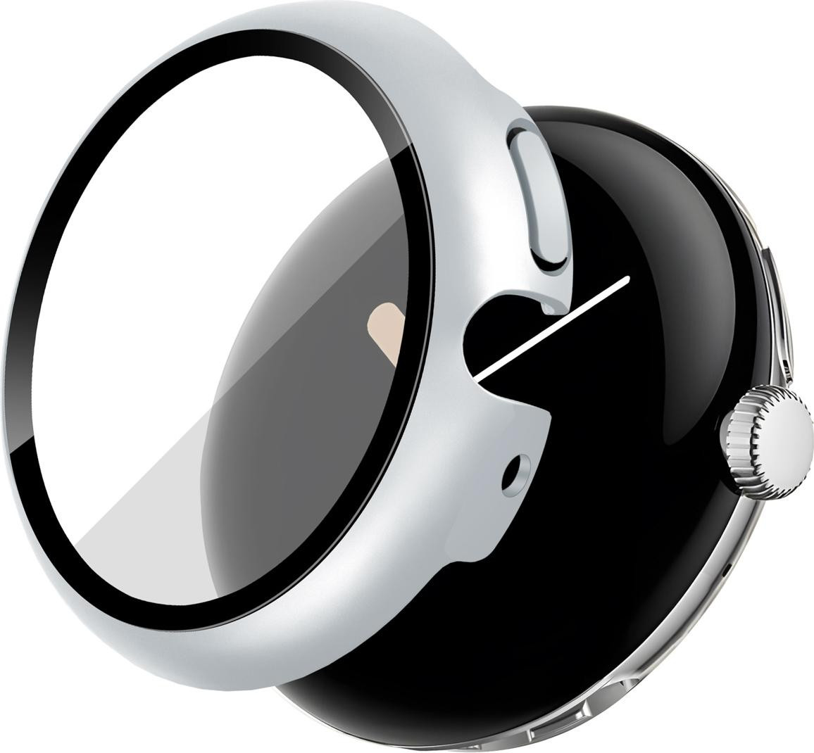 iMoshion Full Cover Hardcase voor Google Pixel Watch 5, Watch 4, Watch 3 en Watch 2 (41 mm) - Zilver