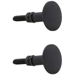 House Doctor Griff Knop rund 2er Set, Länge 5 cm, ∅ 3 cm, schwarz