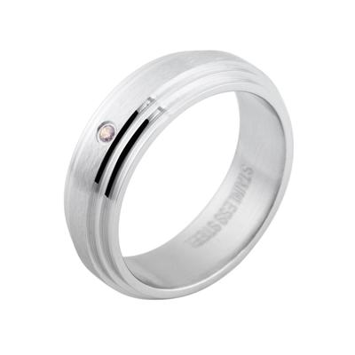 Fingerring AKZENT "Levin, langlebig" Gr. 70, silber (silberfarbig), Fingerringe, Damen, 70, Edelstahl, Fingerring