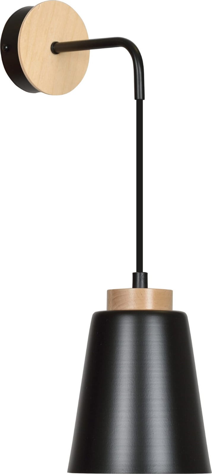 EMIBIG Lighting Bolero K1 Wandlamp, Zwart, E27, 60W