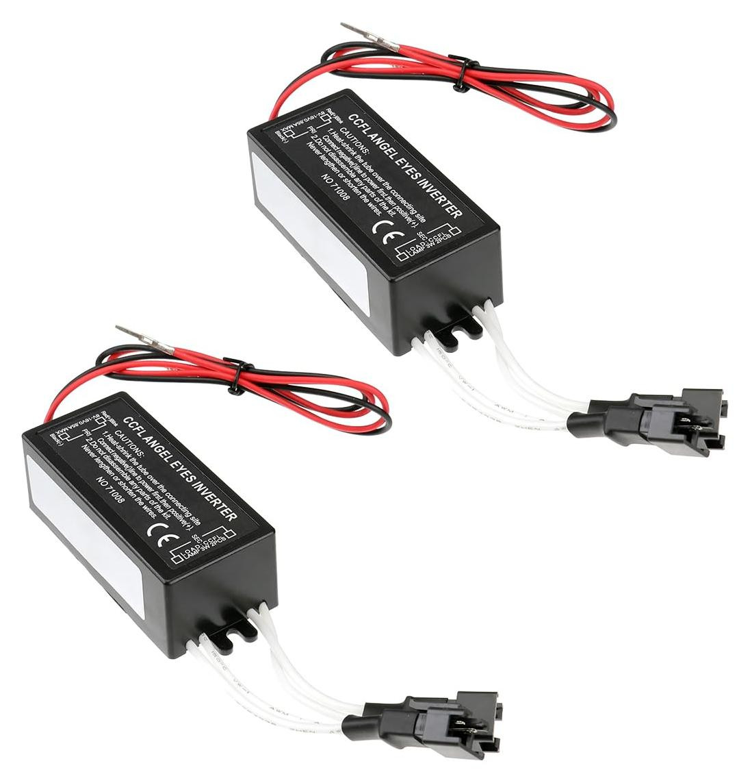 Selius 2 Stuks Angel Eyes Inverter Voorschakelapparaat - 12V Omvormer voor CCFL Halo Ringen Kit