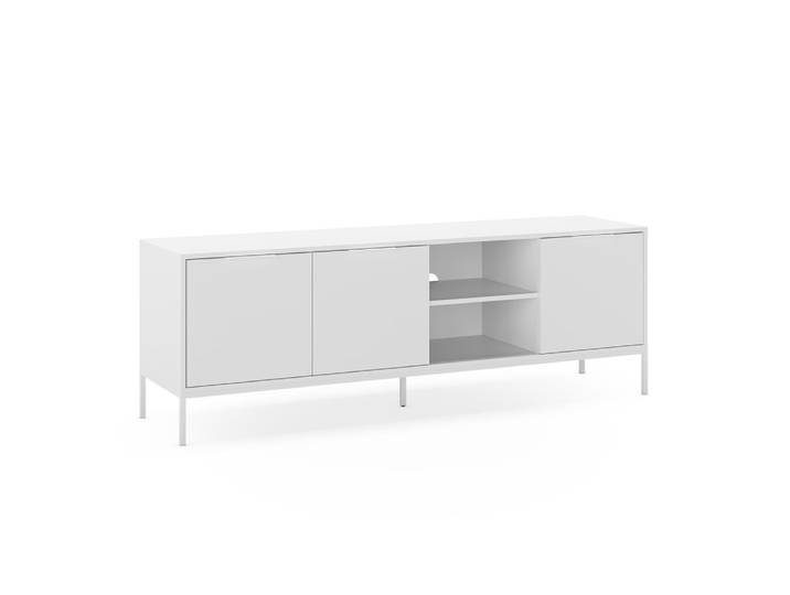 Meuble TV 3 portes couleur Blanc