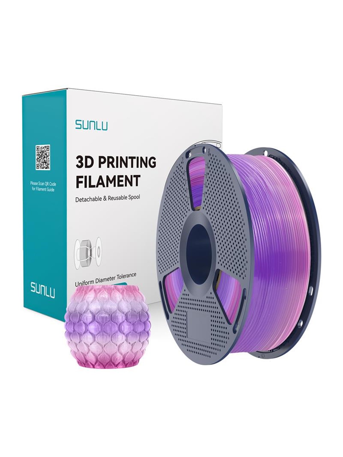 Sunlu PLA Transparent (Regenbogen) 03 Filament