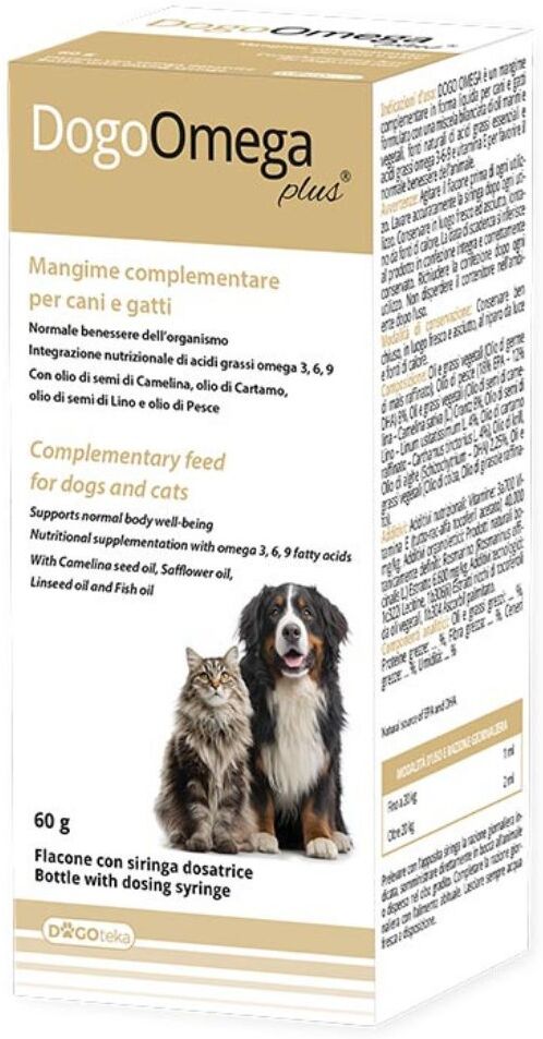 Dogoteka DogoOmega Plus® Liquido per Cani e Gatti 60 g