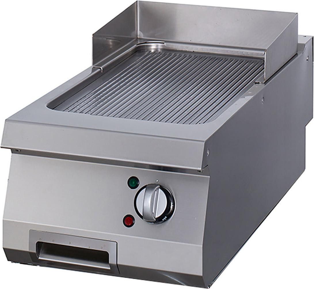 Maxima Gastro Premium Elektrische Grillplaat met Verchroomd Grillrooster, 90 cm diep