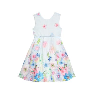 Partykleid DANAMADE "DANAMADE Dresses Mädchenkleid", Mädchen, Gr. 140, EURO, light blau, Obermaterial: 100% Polyester. Futter: 100% Polyester, Kleider Partykleid