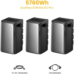 EcoFlow STREAM AC Pro - 3 x AC Pro / Powerness Express (Lieferzeit: 5-14 Werktage)