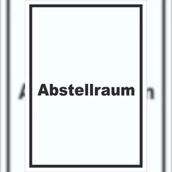 HB-Druck Abstellraum Schild mit Text Lager hochkant A0 (841x1189mm)