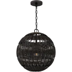 Elstead Lighting Lindendale Außen-Pendelleuchte 405mm E27 Western Bronze IP44