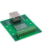 InLine Terminalblock RJ45 Buchse gerade für Hutschiene (92505B)