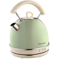 Vintage Wasserkocher Green, rund hellgrün, 2.000 Watt, 1,7 Liter