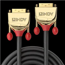 Lindy Dvi — Dvi (10 m), Videokabel, Gold