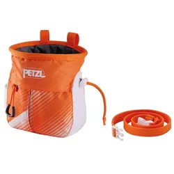 Petzl Sakapoche Chalkbag - STK - orange/white