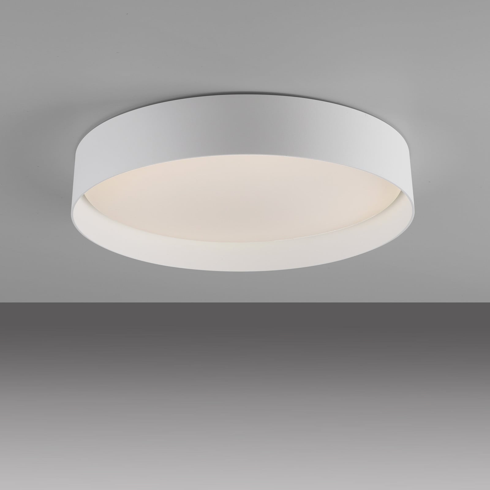 home24 Tavoli LED-plafondlamp wit, Ø 39 cm