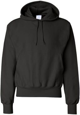 Champion S1051 Reverse Weave Hooded Sweatshirt in Black size 2XL S101