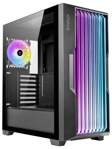 AZZA PC Gaming Gehäuse Midi ATX Guardian Midi-Tower Gaming-Gehäuse Schwarz
