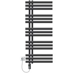 BADHEIZKÖRPER elektrisch Iron EM 500x1200 mm Anthrazit mit Heizstab 900W Digital