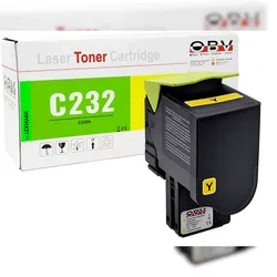 OBV Toner Gelb kompatibel zu Lexmark C2425dw - Ersetzt C2320Y0 - ca. 1.000 Seiten
