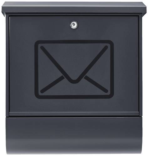 Burg Wächter 65310 LUCENTA 2701 ANT Briefkasten Stahl Anthrazit Schlüsselschloss