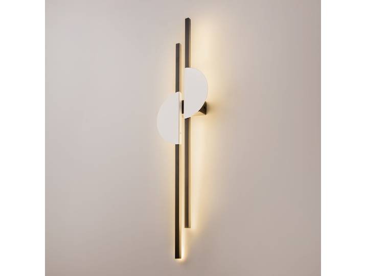 LED-Wandleuchte Skyline 19 x 79 x 6cm Schwarz/Weiß Material: Metall Metallart: Aluminium Oberfläche Metall: Lackiert LED LED-Platine